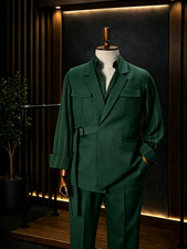 Formal Men Suit Vest with Belt Business Vests Slim Fit Waistcoat Wedding Tuxedo