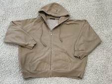 Brandy Melville Khaki oversized full zip hoodie Sweatshirt