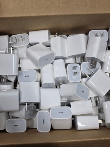 Lot of 20 - OEM Apple iPhone / iPad 20W USB-C Fast Charger MHJA3AM/A - Used
