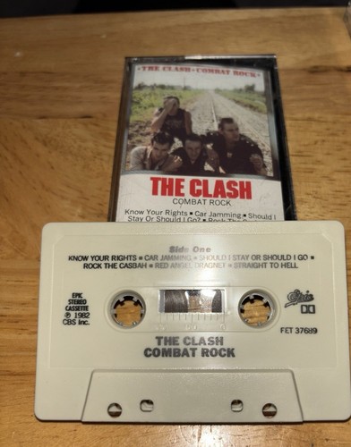 Vintage Cassette Tape THE CLASH Combat Rock (1982) Rock The Casbah Should I Stay - Picture 3 of 5