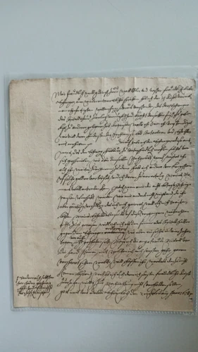 HISTORICAL DOCUMENTS: February Anno 1618. Manuscript before the outbreak of the thirty