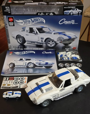 Mattel Brick Shop Hot Wheels Corvette Grand Sport Building Toy Kit