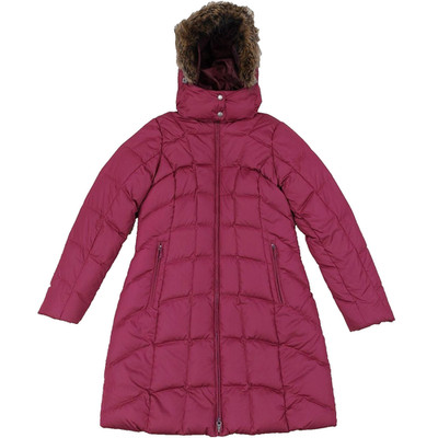 Eddie Bauer 650 Goose Down Classic Long Parka Jacket Womens Sz M, Faux Fur Hood