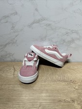Vans Toddler Knu Skool Dawn Pink White Shoes VN000EFBGMY Miss Match Sz 8 8.5