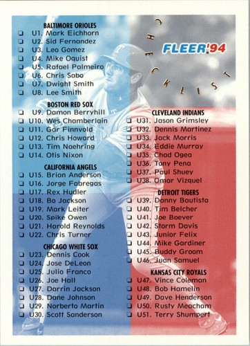 1994 Checklist #199