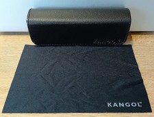 Kangol Glasses/Sunglasses Case Hard Designer Case with Cleaning Cloth VGC