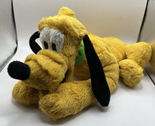 Walt Disney Disneyland Resort Pluto Dog Plush Laying Down Soft Stuffed Bean
