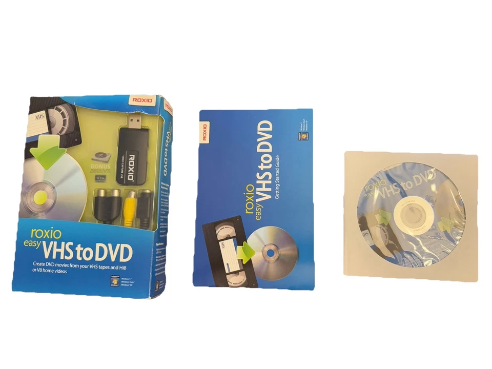 Roxio Easy VHS to DVD for Windows Create DVD Movies from VHS & Audio Tapes To CD - Image 2 of 3