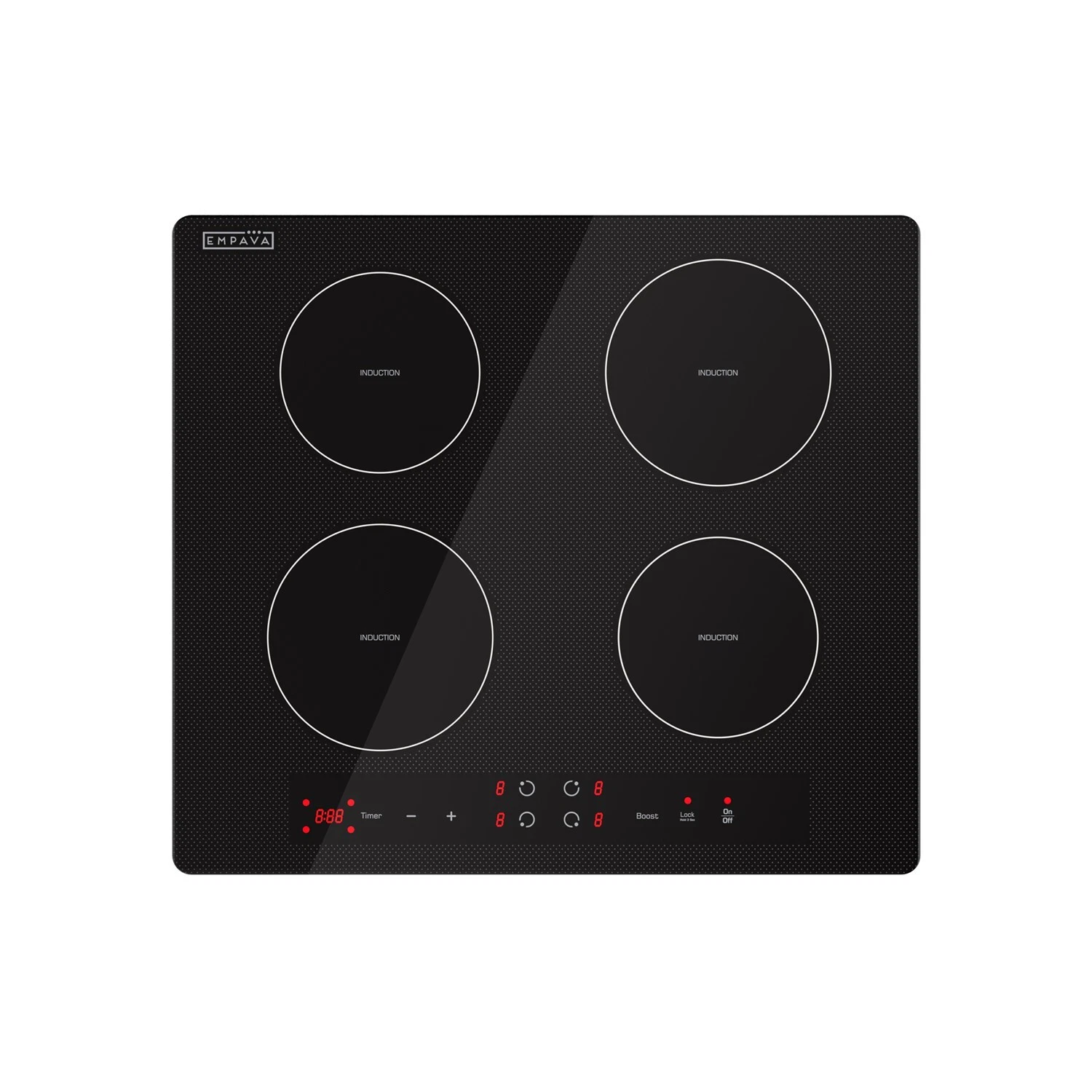 Empava 24” Electric Induction Cooktop 4 Burners 240V Glass Boost Stove 7400W
Opens in a new window o