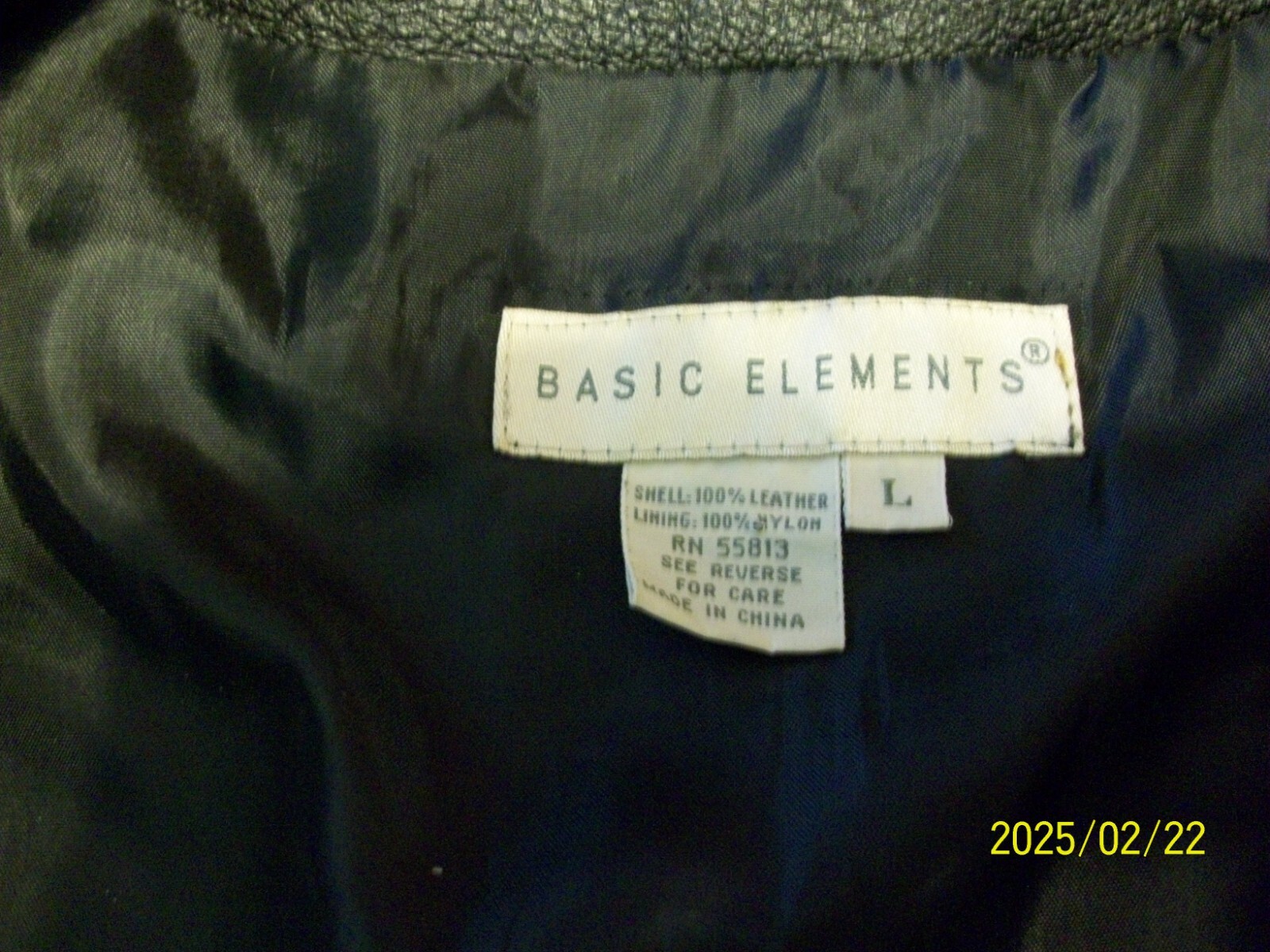 Basic Elements Black  Leather Zipper Vest Size L … - image 3