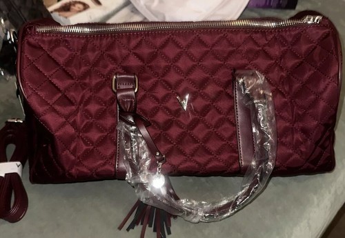 BRAND NEW ORIGINAL Vanessa Williams Quilted Duffel Bag #VW-401RED. New W/tags. - Picture 4 of 11