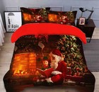 3D Santa Kid N662 Christmas Quilt Duvet Cover Xmas Bed Pillowcases Fay