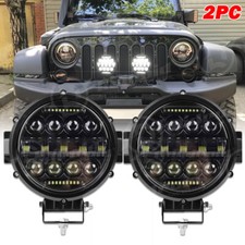 2Pcs 6inch LED Work Light Bar Spot Fog Lamp White Offroad Driving Pods UTV SUV
