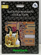 Disney Parks HAUNTED MANSION Metal Earth 3D Model Kit in COLOR  - NEW