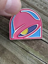 Taco Bell Silver Hat Pin Blue Pink Colors New Cap Shirt Lapel Mild Hot Fire
