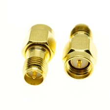 2pcs SMA Male To RP-SMA Female connect SMA to RP-SMA RF Connector Adapter