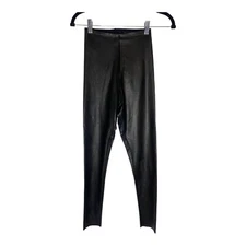 Commando Perfect Control Faux Leather Black Legging-Sz Small