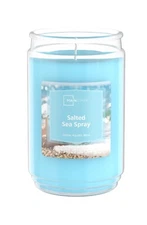 Mainstays Salted Sea Spray Scented Single-Wick Large Glass Jar Candle, 20 oz