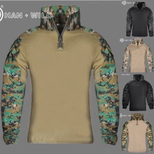 Kids Boys Girls Tactical T-shirt Army Military Combat Camo Shirt Casual Tops New