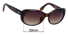 SFx Replacement Sunglass Lenses fits Ray Ban RB4325-F - 59mm Wide