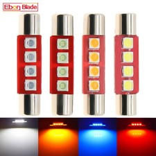 Festoon 28mm 31mm DE3022 Bulbs Dome Map License Plate LED Interior Light 4 Color
