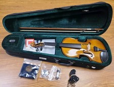 Cremona SV-130 Violin Outfit Size 4/4 - Gustave Resin, Fret Guide, Hygrometer