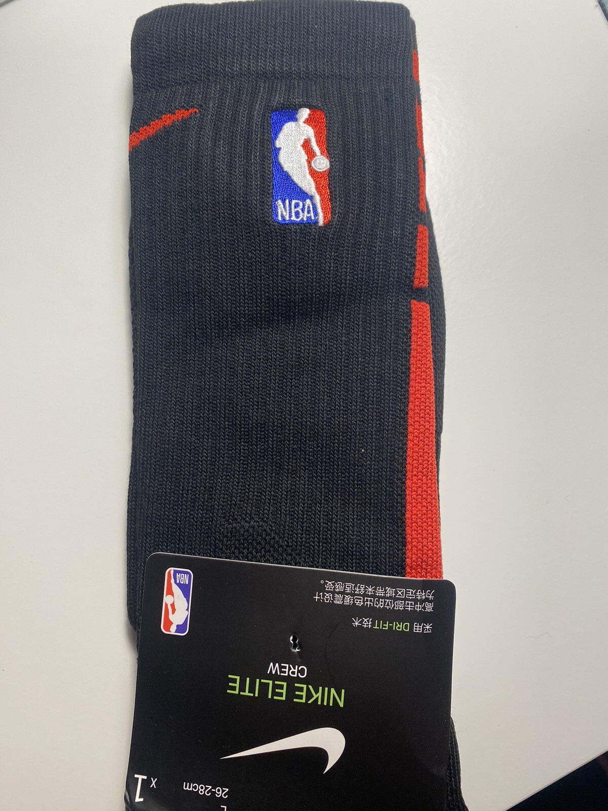 SAOLA Calze Nike NBA Elite Basketball Crew nere rosse adulte taglia large solo un paio