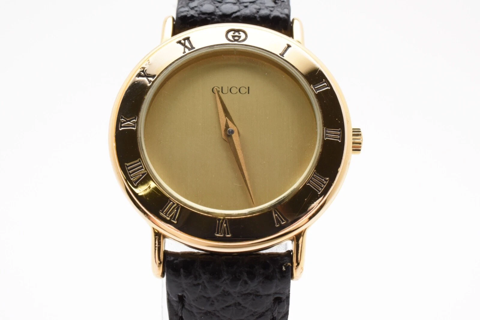 [Vintage] Montre à quartz femme Gucci 3000,2,L cadran noir JAPON 2