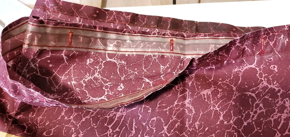 De Colección Años 90 Cortina de Ducha Y2K Muelles Hogar Verde Granate Dorado Art Deco 69" X 69" EE. UU. Foto 4 de 4