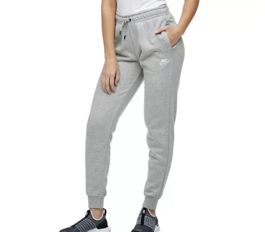 NIKE Sportswear Essential Womens Loose Jogger Sweatpants - LIGHT GRAY