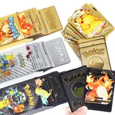 10 Pokemon Sammelkarten gold silber schwarz G...