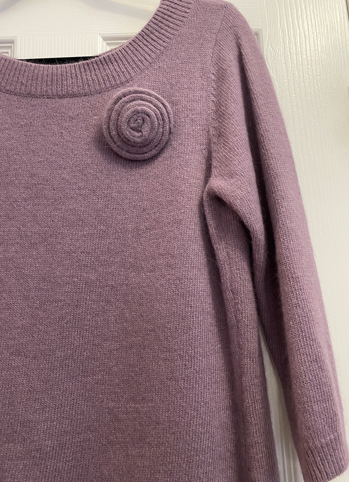 NWT Vintage AXCESS Pullover Angora/Lambs Wool Blend Sweater Women Sz L