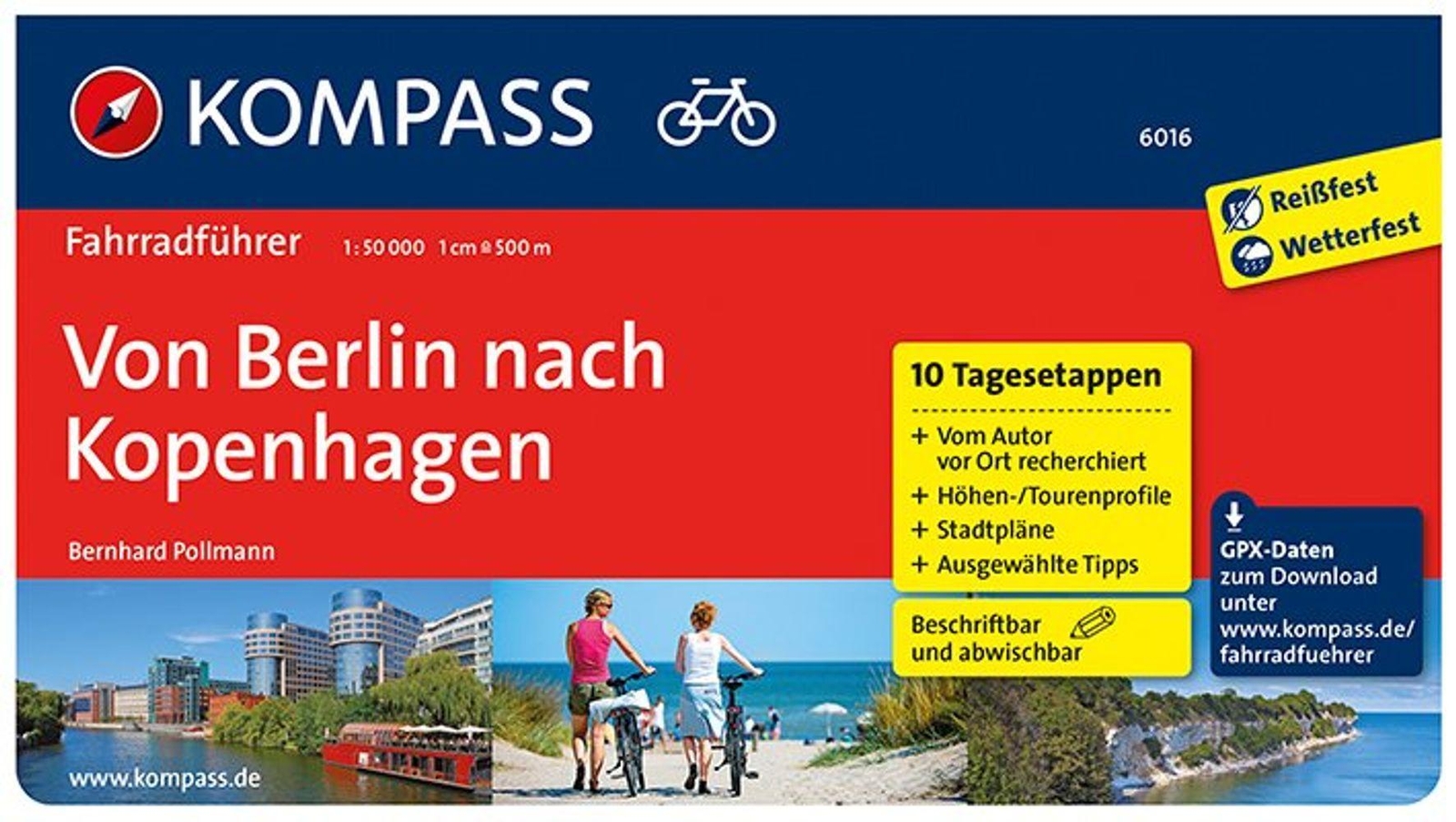 Thumbnail - Kompass Fahrradführer Von Berlin Nach Kopenhagen | Bernhard Pollmann |