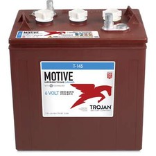 Trojan Motive T-145 GC2 6V 260Ah Deep Cycle Flooded Lead Acid Battery