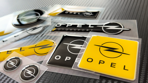 Adesivo 3D Stemma Opel Ufficiale, Nero, 12 mm - Vidéo 1 sur 1