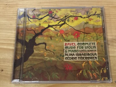 Signed by ALINA IBRAGIMOVA Ravel Music for Violin & Piano HYPERION CD Signiert