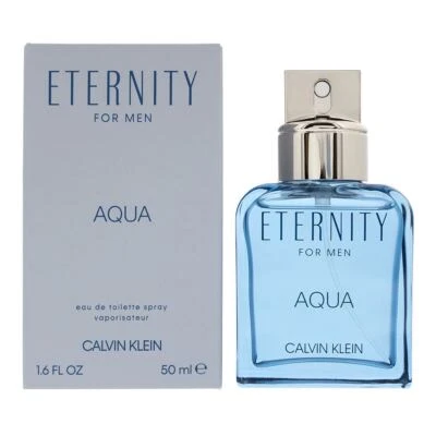 Calvin Klein Eternity For Men Aqua Eau de Toilette 50ml Spray NEW. EDT For Him