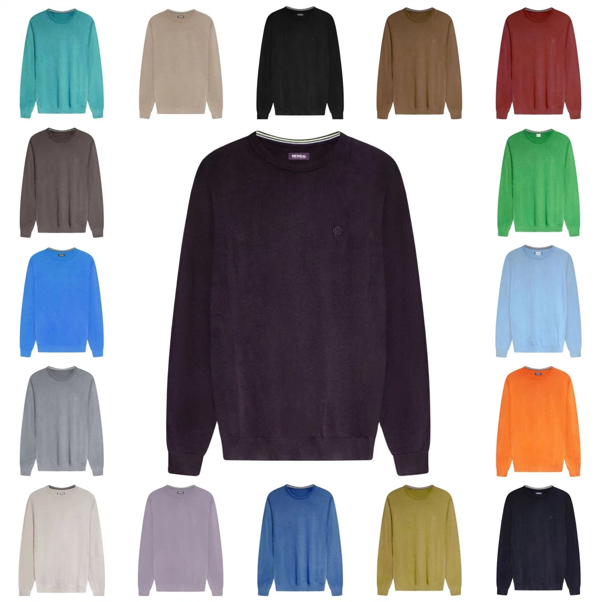 Cotton round neck jumpers cheap