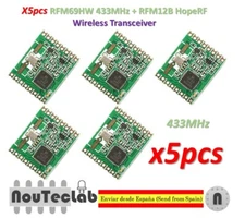 5pcs RFM69HW 433Mhz + RFM12B HopeRF Wireless Transceiver RFM69HW-433S2