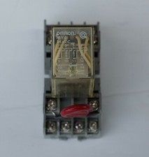 Omron MY4 24 VDC 5A Relay with IDEC Holders Lot of 5