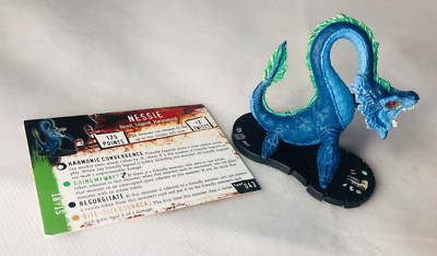 HorrorClix Nessie #043 Silber seltene Figur Modell Vintage Horror Clix