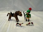 #3629 Playmobil Vintage Robin Hood with Horse and Hounds