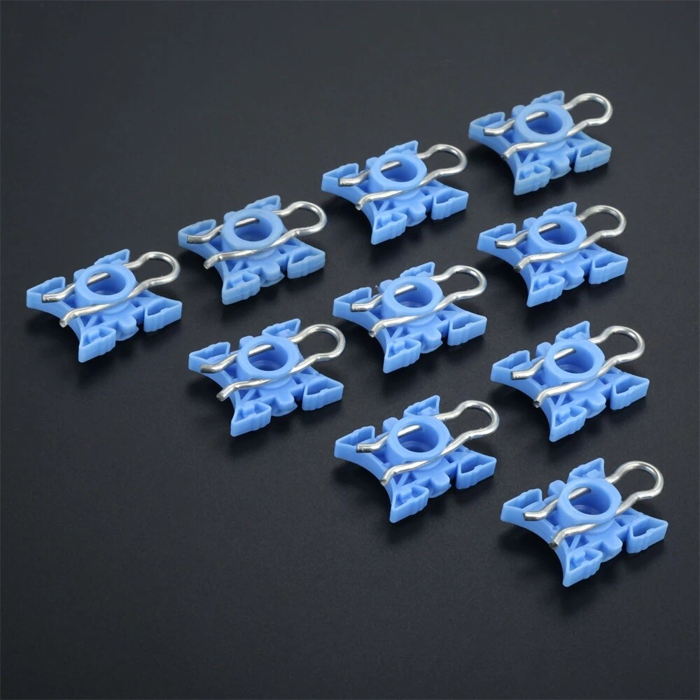 10pcs Auto Car Window Regulator Repair Clips 3509416 Plastic Blue 