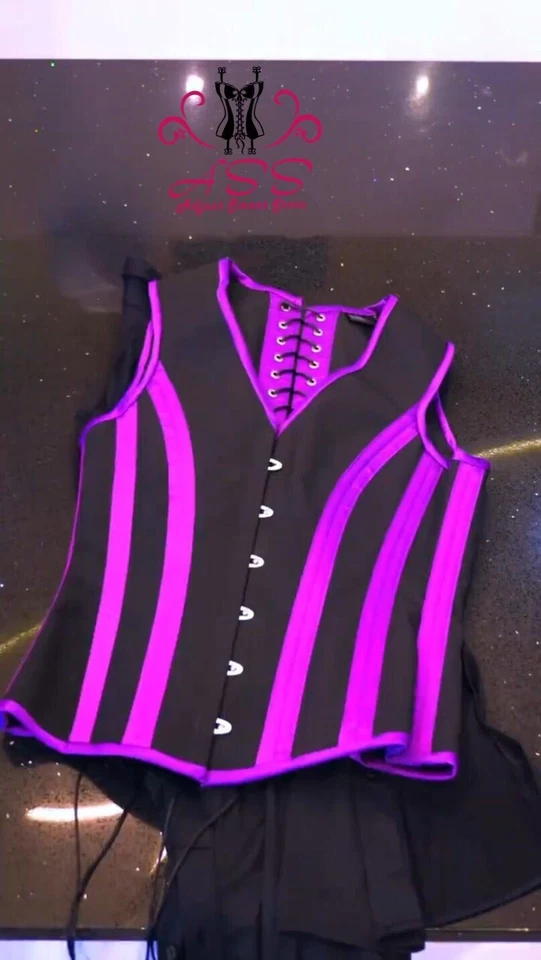 Chaleco Corsé Hombres Acero Deshuesado Cintura Entrenador Control Abdomen Cadual Formal Fiesta Chaleco Foto 4 de 4