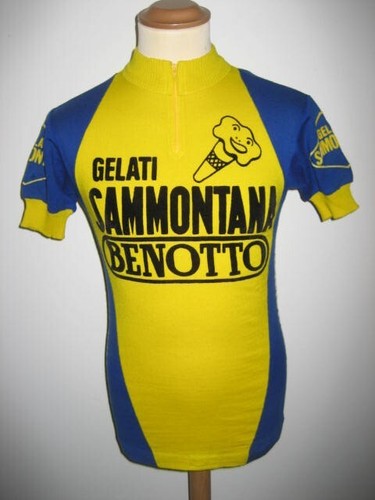 Maillot cycliste V.C.L MEUBLES MASFRAND vintage années 70 shirt jersey maglia S
