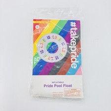 Pride Pool Float Inner Tube 33 in Diameter Love Is Love Rainbow Gay Pride LGBTQ 