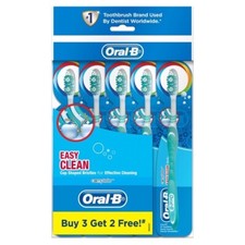 New Brands 5 X Oral B Complete Easy Clean Soft Manual Toothbrush Free Shipping