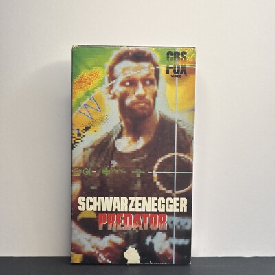Predator [CBS Fox Release] (1988, VHS Tape) Arnold Schwarzenegger 1st Print! VG+