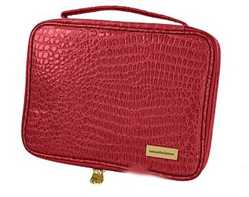 Samantha Brown Luggage Croco Embossed Jet Set Travel Collection 8 pc Watermelon - Picture 14 of 20