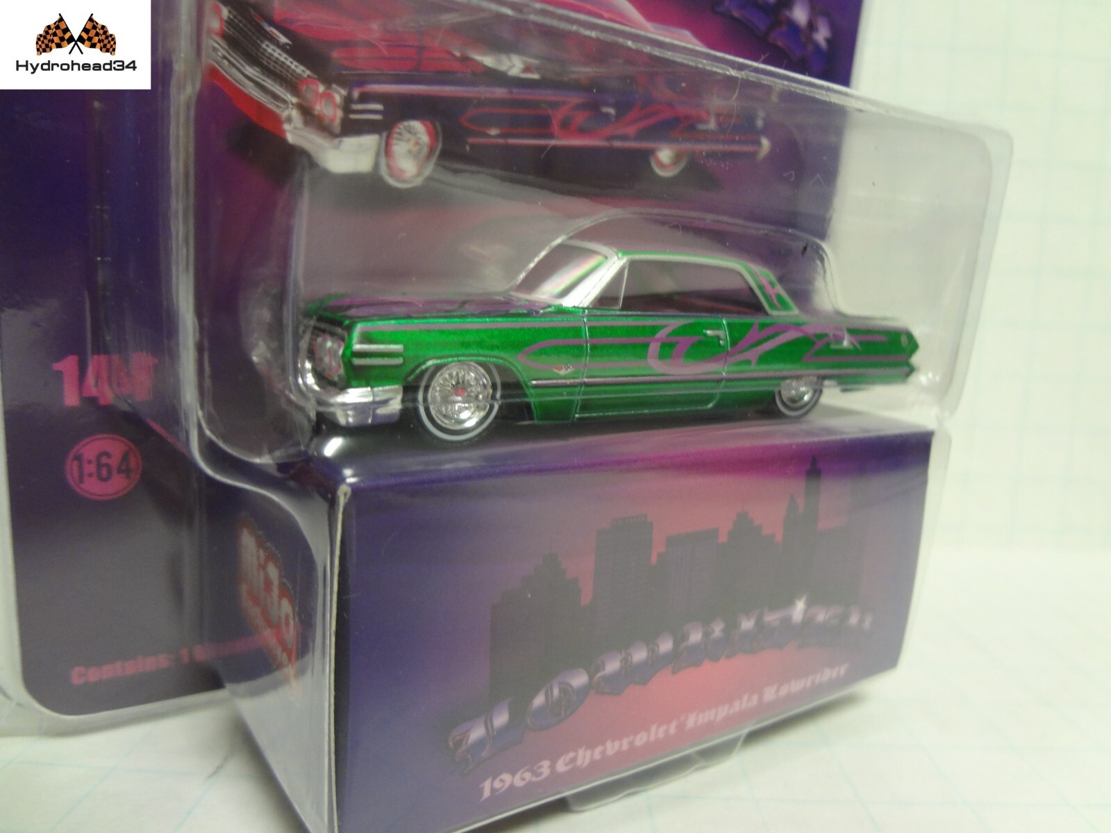 Greenlight Green Machine 1963 Chevy Impala Lowrider pur Mijo Exlusive